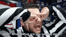 Steve Dangle Huh What What Are You Talking About GIF - Steve Dangle Huh What What Are You Talking About Ref GIFs