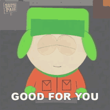 Good For You Kyle Broflovski GIF - Good For You Kyle Broflovski South Park GIFs