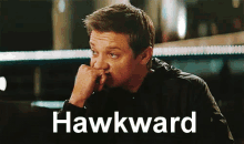 Hawkward GIF - Hawk Eye Clint Barton Hawkward GIFs