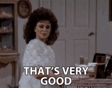 Thats Very Good Susanne Sugarbaker GIF - Thats Very Good Susanne Sugarbaker Delta Burke GIFs