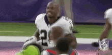 adrian peterson excited jump nfl