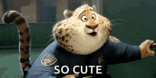 Zootopia Officer Clawhauser GIF - Zootopia Officer Clawhauser So Cute GIFs