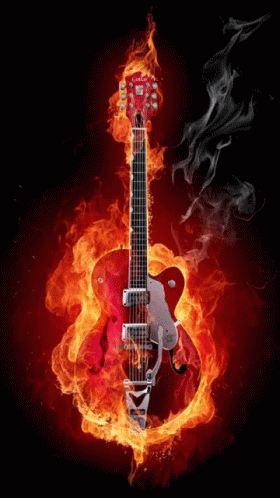 Fire Guitar GIF - Fire Guitar GIFs