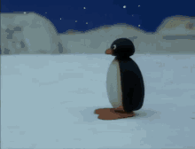 Pingu Penguin GIF - Pingu Penguin Walking Away GIFs