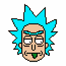 Rick And Morty Rick Sanchez GIF - Rick And Morty Rick Sanchez Pixel Art GIFs