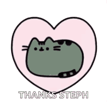 Thanks Steph Pusheen GIF - Thanks Steph Pusheen Heart GIFs