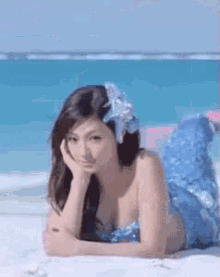 美人鱼 勾引 美女 性感 沙滩 GIF - Mermaid Seduce Beauty GIFs