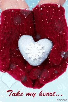 Take My Heart Snow GIF - Take My Heart Snow GIFs