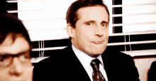 Holding Laughter Tries Not To Laugh GIF - Holding Laughter Tries Not To Laugh The Office GIFs