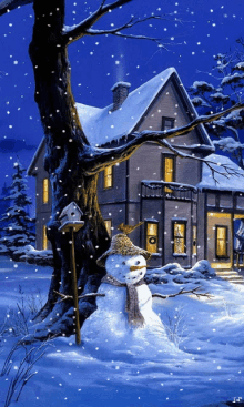 Christmas Snowing GIF - Christmas Snowing Snowman GIFs