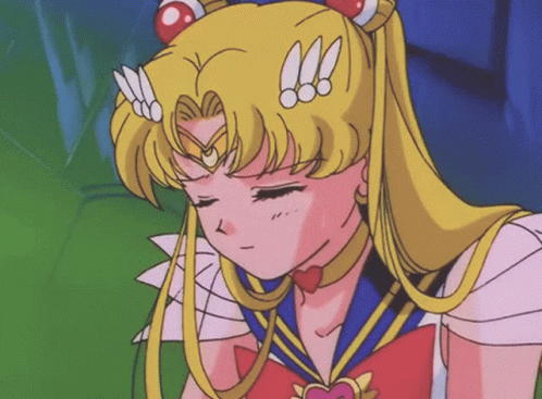 Sailormoon Usagi Anime Exhausted Tired Sweating Sad GIF - Sailormoon
