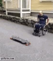wheelchair skateboard riding bisous