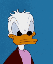 donald duck upset angry mad hmph