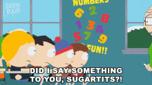 Did I Say Something To You Sugartits Mrs Garrison GIF - Did I Say Something To You Sugartits Mrs Garrison South Park GIFs