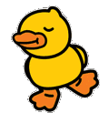 Dancing Duck Waddle Sticker - Dancing Duck Waddle Walking Stickers