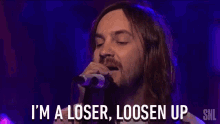 Im A Loser Loosen Up Singer GIF - Im A Loser Loosen Up Loser Loosen Up GIFs