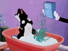 Figaro'S Bath Day GIF - Figaro Bubble Bath Cat GIFs