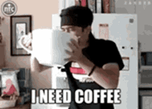 Up Yours I Need Coffee GIF - Up Yours I Need Coffee Drink GIFs
