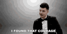 I Found That Courage Benedict Townsend GIF - I Found That Courage Benedict Townsend Youtuber News GIFs