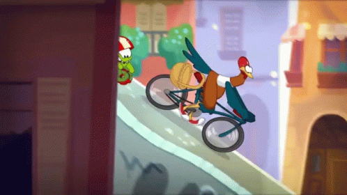 Cycling Chasing GIF - Cycling Chasing Running Away - Discover &amp; Share GIFs