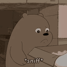 Bear Sniff GIF - Bear Sniff Sad GIFs