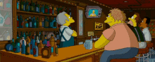 Moe'S Bar During Power Outage GIF - Power Outage Moes Bar The Simpsons GIFs