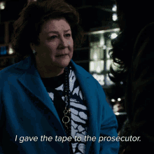 I Gave The Tape To The Prosecutor Alma Hoff GIF - I Gave The Tape To The Prosecutor Alma Hoff The Good Fight GIFs
