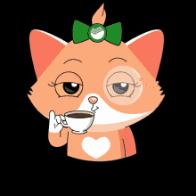 Cat Sip GIF - Cat Sip Coffee GIFs