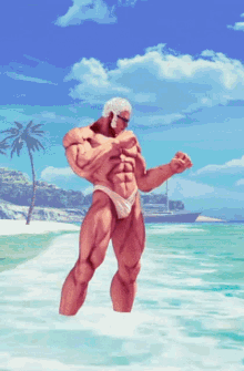 Urien Beach GIF - Urien Beach Street Fighter V GIFs