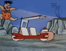 Yabba Dabba Doo Car GIF - Yabba Dabba Doo Car Flintstones GIFs