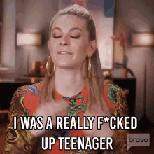 I Was A Really Fucked Up Teenager Real Housewives Of New York GIF - I Was A Really Fucked Up Teenager Real Housewives Of New York Rhony GIFs