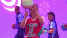 The Fresh Beat Band Kiki Twirling A Basketball GIF - The Fresh Beat Band Kiki Twirling A Basketball Basketball GIFs