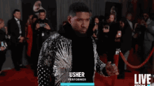 Red Carpet2020 Usher GIF - Red Carpet2020 Usher Performer GIFs