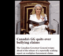 Canadian Governor General Julie Payette GIF - Canadian Governor General Julie Payette The Queens Representative GIFs