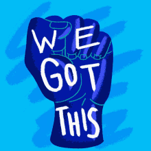 We Got This Blue Fist GIF - We Got This Blue Fist Democracy GIFs