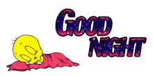 Good Night Tweety Bird GIF - Good Night Tweety Bird Sleep GIFs