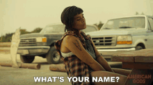 Whats Your Name Samantha Black Crow GIF - Whats Your Name Samantha Black Crow American Gods GIFs