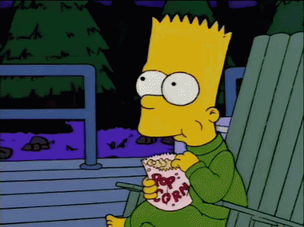 Bart Eating Popcorn GIF - Popcorn Bart Simpson The S Impsons - Discover &amp;  Share GIFs