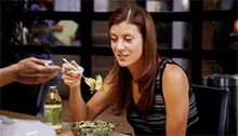 Addison Montgomery Eating Salad GIF - Addison Montgomery Eating Salad Salad GIFs