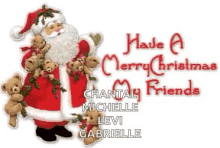 Merry Christmas Chantal Michelle Levi Gabrielle GIF - Merry Christmas Chantal Michelle Levi Gabrielle GIFs
