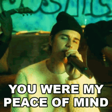 You Were My Peace Of Mind Justin Bieber GIF - You Were My Peace Of Mind Justin Bieber Unstable Song GIFs