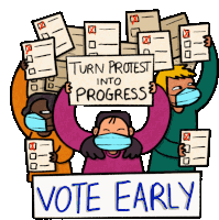 Turn Protest Into Progress Protest Sign Sticker - Turn Protest Into Progress Protest Protest Sign Stickers