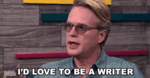 Id Love To Be A Writer Author GIF - Id Love To Be A Writer Writer Author GIFs