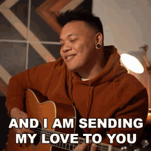 And I Am Sending My Love To You Aj Rafael GIF - And I Am Sending My Love To You Aj Rafael Miles Apart Still Together Song GIFs