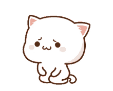 mochi peachcat sad frown cat