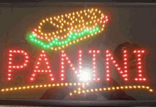 Letrero Neon De Panini GIF - Panini Comida Italiana GIFs