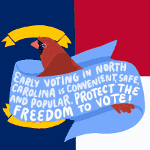 Early Voting In North Carolina Is Convenient Safe And Popular Protect The Freedom To Vote GIF - Early Voting In North Carolina Is Convenient Safe And Popular Protect The Freedom To Vote North Carolina GIFs
