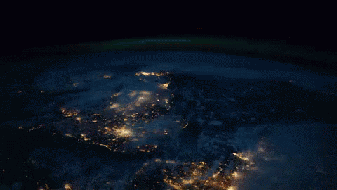 Earth By Night GIF - Nasa Nasa Gifs Earth - Discover &amp; Share GIFs