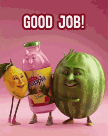 Good Job Watermelon GIF - Good Job Watermelon Lemon GIFs