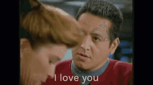I Love You Kathryn Janeway GIF - I Love You Kathryn Janeway Chakotay GIFs